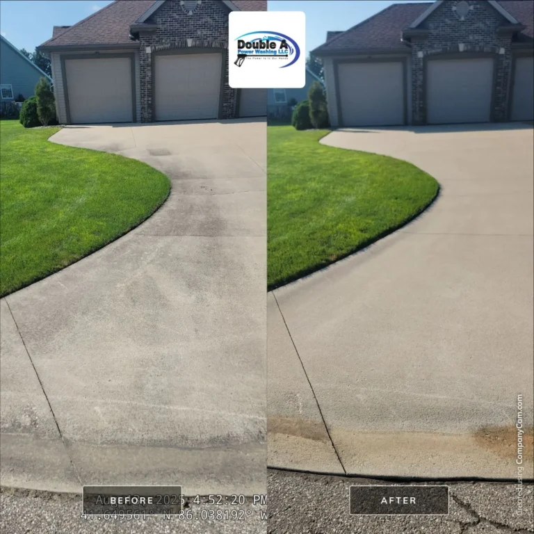 Soft Washing Vs Pressure Washing: What’s Best For Your Home? 1 Late Summer Pressure Washing Concrete Cleaning In Elkhart, In