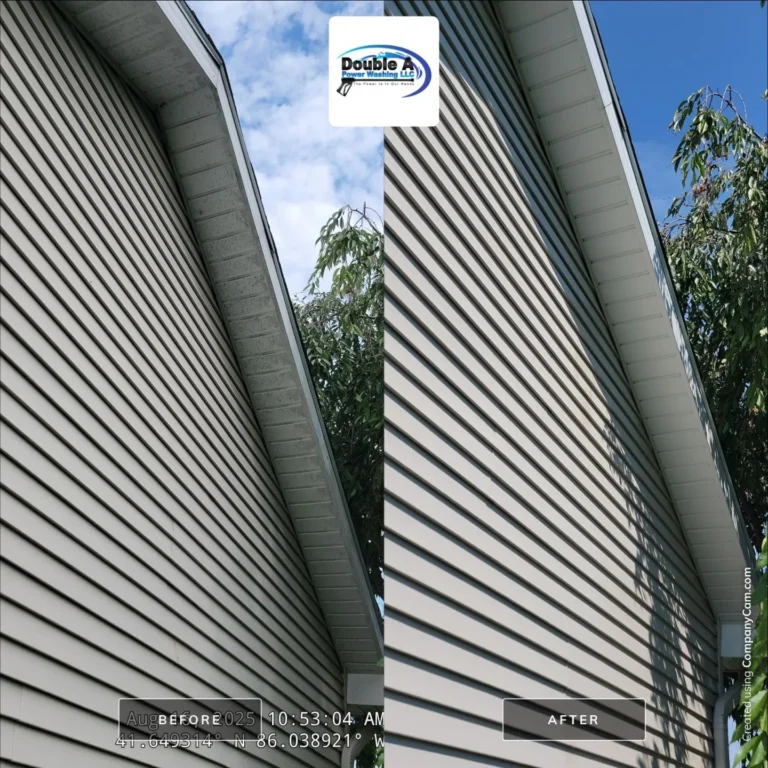 Soffit/ Facia Late Summer Power Washing In Elkhart, In