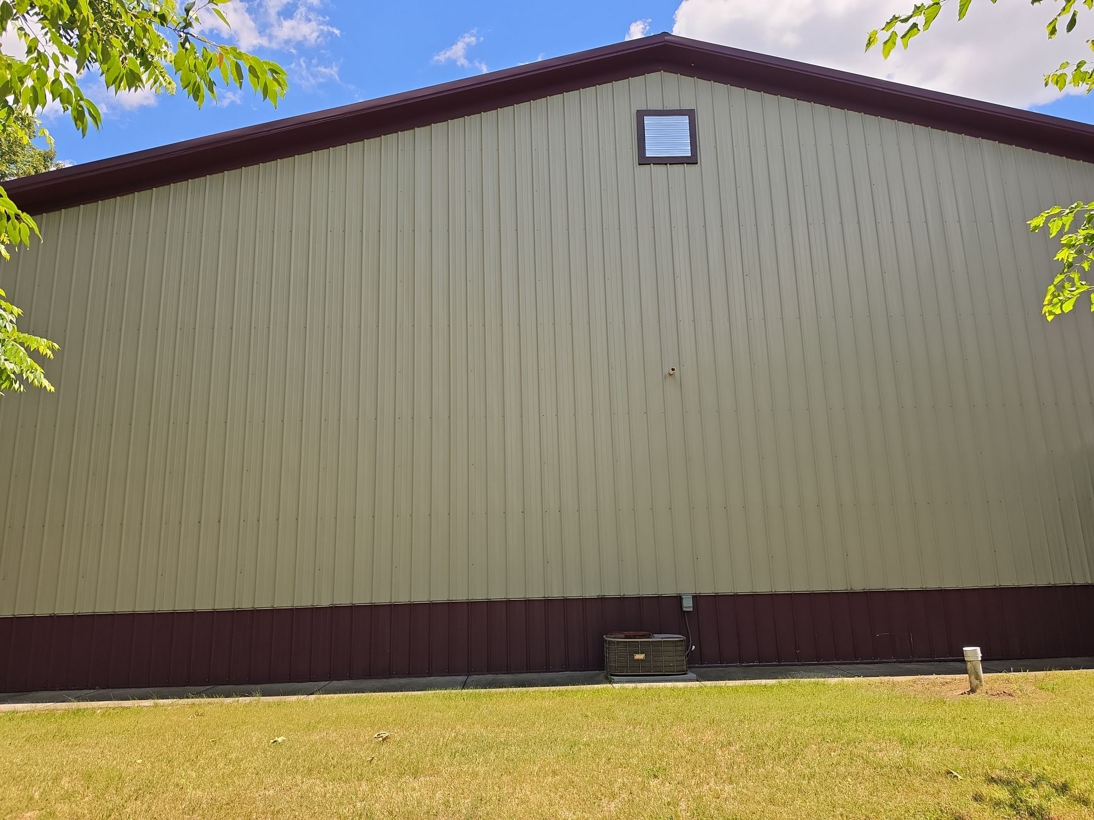 Our Soft Wash Method Safely Cleans Large-Scale Metal Siding To Restore A Bright, Professional Appearance. Pole Barn Soft Washing. Double A Power Washing