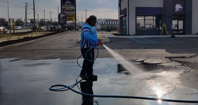 Taco Bell Mishawaka, In Construction Clean Up 6 Power Washing Services Goshen, In